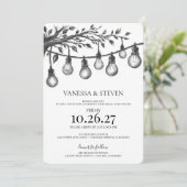 Party Lights Rehearsal Dinner 招待状 (スタンド正面)