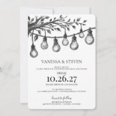 Party Lights Rehearsal Dinner 招待状 (正面)