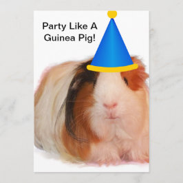 Party Like A Guinea Pig - Party Invitations 招待状