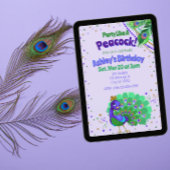 Party Like A Peacock Birthday 招待状