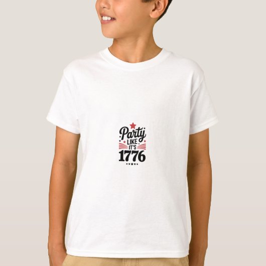 Party Like It’s 1776 | Funny 4th of July USA Tee Tシャツ (正面)