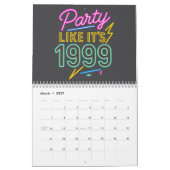 Party Like It’s 1999®™ – ネオンの電圧 カレンダー (3月 2027)