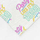 Party Like It’s 1999®™ - ネオンの電圧 フリースブランケット (角)