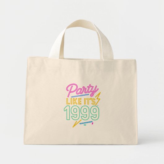 Party Like It’s 1999®™ – ネオンの電圧 ミニトートバッグ (正面)