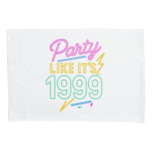 Party Like It’s 1999®™ – ネオンの電圧 枕カバー (正面)