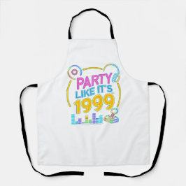 Party Like It’s 1999®™ – ネオンサウンドトラック エプロン