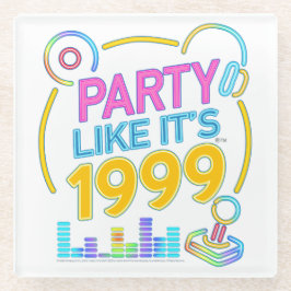 Party Like It’s 1999®™ – ネオンサウンドトラック ガラスコースター