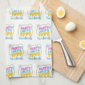 Party Like It’s 1999®™ – ネオンサウンドトラック キッチンタオル (四つ折り)