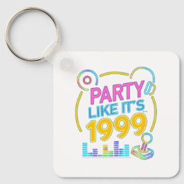 Party Like It’s 1999®™ – ネオンサウンドトラック キーホルダー