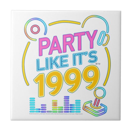 Party Like It’s 1999®™ – ネオンサウンドトラック タイル (正面)