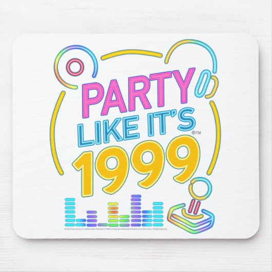 Party Like It’s 1999®™ – ネオンサウンドトラック マウスパッド (正面)