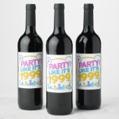 Party Like It’s 1999®™ – ネオンサウンドトラック ワインラベル (ボトル)