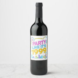 Party Like It’s 1999®™ – ネオンサウンドトラック ワインラベル
