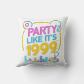 Party Like It’s 1999®™ パーティー - Electric Neon Sound クッション (裏面)