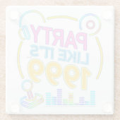 Party Like It’s 1999®™ – Neon Soundtrack ガラスコースター (裏面)