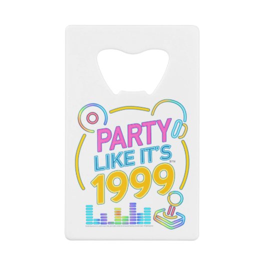 Party Like It’s 1999®™ – Neon Soundtrack クレジットカード栓抜き (正面)