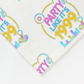 Party Like It’s 1999®™ – Neon Soundtrack フリースブランケット (角)