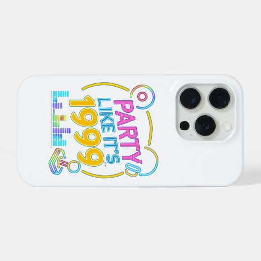 Party Like It’s 1999®™ – Neon Soundtrack iPhoneケース (裏面横)