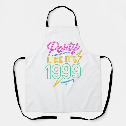 Party Like It’s 1999®™ – Neon Voltage エプロン (正面)
