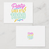 Party Like It’s 1999®™ – Neon Voltage エンクロージャーカード (正面/裏面)