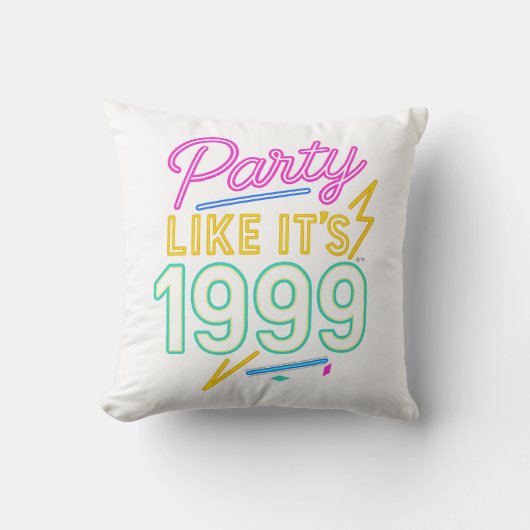 Party Like It’s 1999®™ – Neon Voltage クッション (正面)