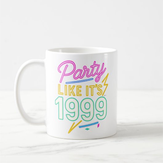 Party Like It’s 1999®™ – Neon Voltage コーヒーマグカップ (左)