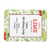 Party "Lime" Invitation マグネット (横)