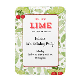 Party "Lime" Invitation マグネット