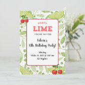 Party "Lime" Invitation 招待状 (スタンド正面)