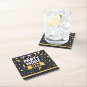 Party Mode On Birthday Party Drink Coaster スクエアペーパーコースター (インサイチュ)