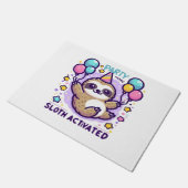 Party Mode Sloth Activated Birthday Balloon Sloth  ドアマット (アングル)