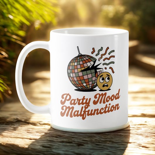 Party Mood Malfunction | New Year’s Emotional Mood コーヒーマグカップ