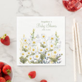 Party Napkins for baby shower with adorable fawn スタンダードランチョンナプキン (インサイチュ)