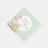 Party Napkins Mother Goose and Gosling. スタンダードランチョンナプキン (角)