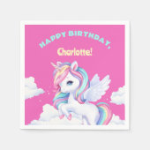 Party Napkins to a magical birthday party. スタンダードカクテルナプキン (正面)