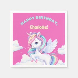 Party Napkins to a magical birthday party. スタンダードカクテルナプキン