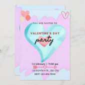 PARTY OF LOVE AND FRIENDSHIP 招待状 (正面/裏面)