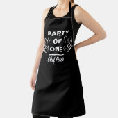 Party Of One Chef Apron - Funny Custom Kitchen エプロン (インサイチュ)