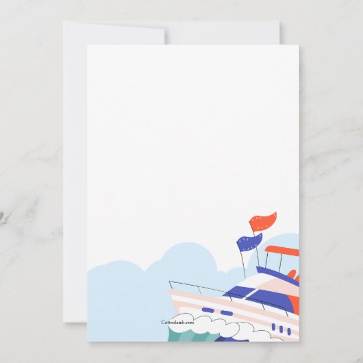 Party On Board 招待状 (裏面)