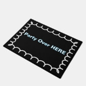 ''Party Over Here'' Doormat ドアマット (アングル)