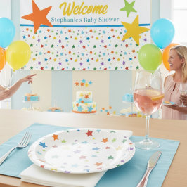 Party Paper Plate - Colorful Stars Design ペーパープレート