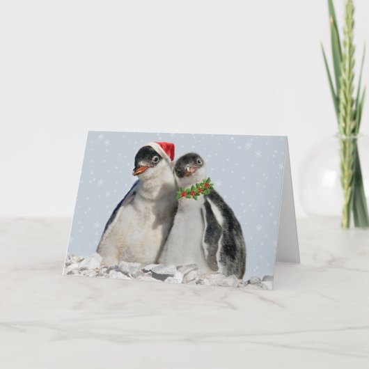 Party Penguins Christmas Card シーズンカード (正面)