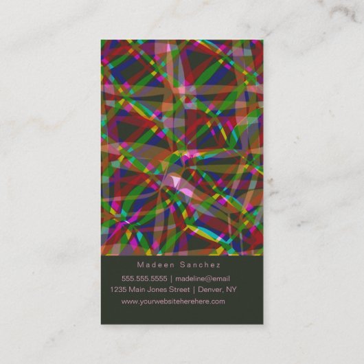 Party Planner Streamers QR Code 名刺 (裏面)