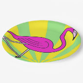 Party Plates Flamingo ペーパープレート (アングル)