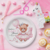 Party Plates for baby shower teddy bear. ペーパープレート (パーティー)