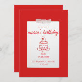 Party Pop! Editable Birthday Invitation – Fun & Co 招待状 (正面/裏面)