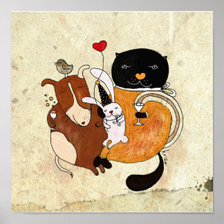 Party Print by Krize ポスター