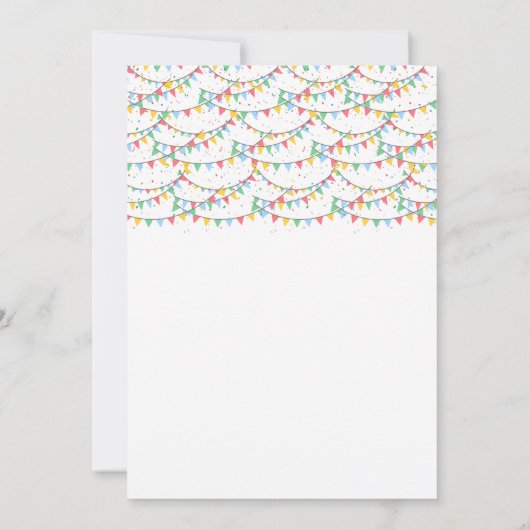 Party Props Colorful 招待状 (裏面)