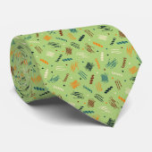 Party Protein on Green ネクタイ (ロール)