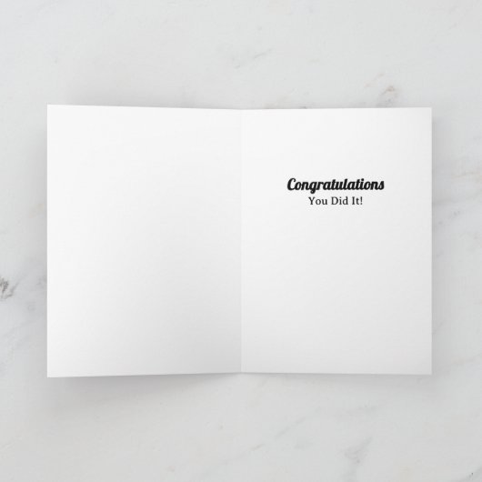 Party! Retro Modern Congratulations Card カード (内部)
